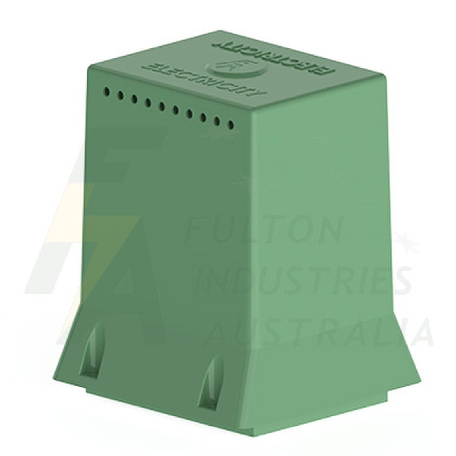 FPB1MVG small green fibreglass pillar top